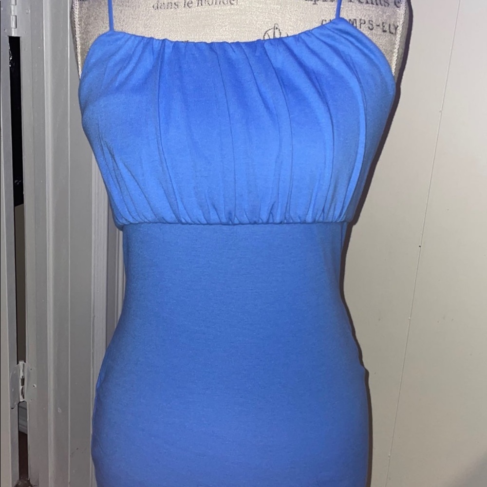 Blue short dress!